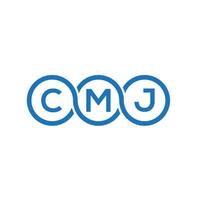 cmj brief logo ontwerp op witte achtergrond. cmj creatieve initialen brief logo concept. cmj brief ontwerp. vector