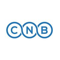 cnb brief logo ontwerp op witte achtergrond. cnb creatieve initialen brief logo concept. cnb brief ontwerp. vector