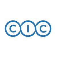 cic brief logo ontwerp op witte achtergrond. cic creatieve initialen brief logo concept. cic brief ontwerp. vector