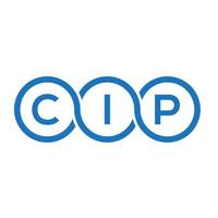 cip brief logo ontwerp op witte achtergrond. cip creatieve initialen brief logo concept. cip-briefontwerp. vector