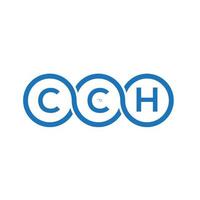 cch brief logo ontwerp op witte achtergrond. cch creatieve initialen brief logo concept. cch brief ontwerp. vector