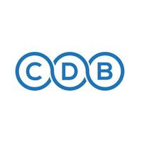 CDB brief logo ontwerp op witte achtergrond. cdb creatieve initialen brief logo concept. cdb brief ontwerp. vector