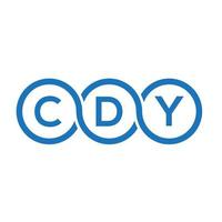 cdy brief logo ontwerp op witte achtergrond. cdy creatieve initialen brief logo concept. cdy brief ontwerp. vector