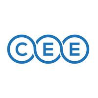 cee brief logo ontwerp op witte achtergrond. cee creatieve initialen brief logo concept. cee brief ontwerp. vector