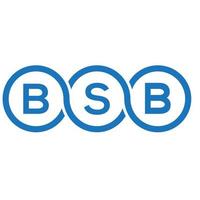 bsb brief logo ontwerp op witte achtergrond. bsb creatieve initialen brief logo concept. bsb-briefontwerp. vector