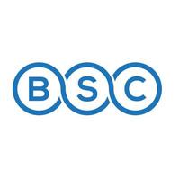 bsc brief logo ontwerp op witte achtergrond. bsc creatieve initialen brief logo concept. bsc brief ontwerp. vector