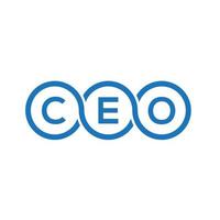 ceo brief logo ontwerp op witte achtergrond. ceo creatieve initialen brief logo concept. ceo brief ontwerp. vector