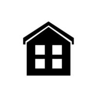 vector huis lijn pictogram. plat symbool huis