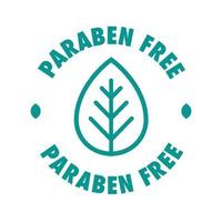 parabenen gratis vector cosmetisch label