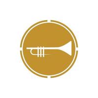 trompet muziekinstrument vector icon