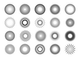 mooie gradiëntcirkel halftoon voor achtergronddecoratie strip vector