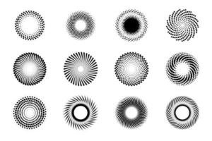 mooie gradiëntcirkel halftoon voor achtergronddecoratie strip vector