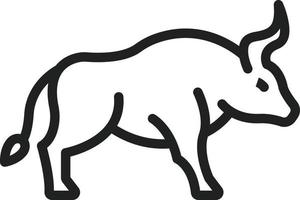 buffel lijn icoon vector
