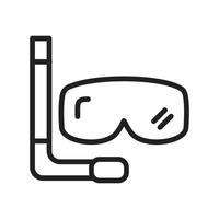 pictogram snorkellijn vector