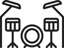 drums lijn icoon vector