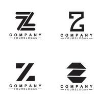 z brief logo concept.z brief creatieve lettertypen monogram pictogram symbool. vector