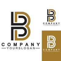 letter b logo vector, letter b bedrijfslogo, modern uniek creatief b logo-ontwerp, minimaal b aanvankelijk gebaseerd vectorpictogram.