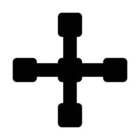 satellietvectorpictogram dat geschikt is voor commercieel werk en gemakkelijk kan worden gewijzigd of bewerkt vector