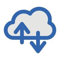 cloudservice vectorpictogram dat geschikt is voor commercieel werk en gemakkelijk kan worden gewijzigd of bewerkt vector