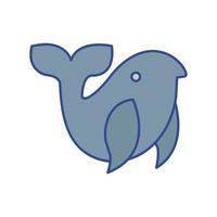 walvis dier vector icoon dat geschikt is voor commercieel werk en het gemakkelijk kan wijzigen of bewerken