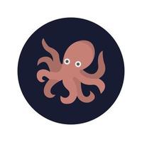 octopus dier vectorpictogram dat geschikt is voor commercieel werk en het gemakkelijk kan wijzigen of bewerken vector