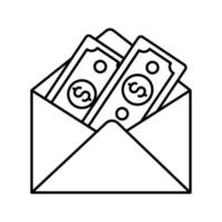 betalingsmail vectorpictogram dat geschikt is voor commercieel werk en het gemakkelijk kan wijzigen of bewerken vector