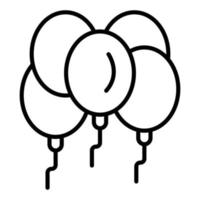 ballonnen pictogramstijl vector