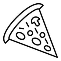 pizza slice pictogramstijl vector