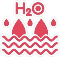 h2o-pictogramstijl vector