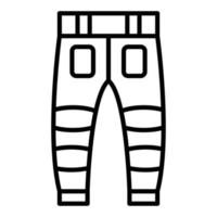 brandweerman broek pictogramstijl vector