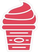 cupcake-pictogramstijl vector