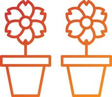 bloemen pictogramstijl vector