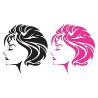 schoonheidssalon haar logo vector