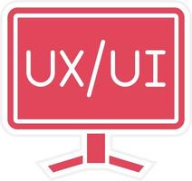 ux interface-pictogramstijl vector