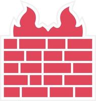 firewall-pictogramstijl vector