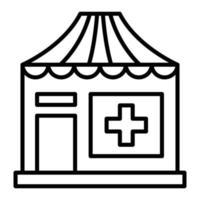 medische winkel pictogramstijl vector