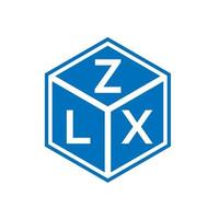 zlx brief logo ontwerp op witte achtergrond. zlx creatieve initialen brief logo concept. zlx brief ontwerp. vector