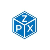 zpx brief logo ontwerp op witte achtergrond. zpx creatieve initialen brief logo concept. zpx brief ontwerp. vector