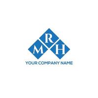 mh brief logo ontwerp op witte achtergrond. mrh creatieve initialen brief logo concept. mh brief ontwerp. vector