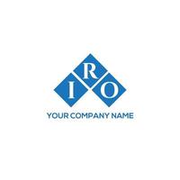 iro brief logo ontwerp op witte achtergrond. iro creatieve initialen brief logo concept. iro brief ontwerp. vector