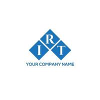 IRT brief logo ontwerp op witte achtergrond. irt creatieve initialen brief logo concept. irt brief ontwerp. vector