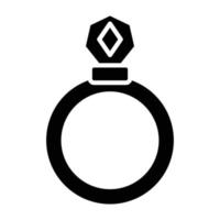 pictogramstijl diamanten ring vector