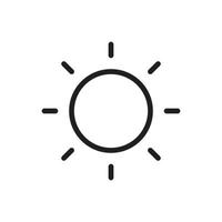 zon vector voor pictogram symbool web illustratie