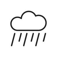 regen weer vector voor pictogram symbool web illustratie