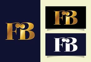 alfabet letter pictogram logo fb. grafisch alfabetsymbool voor bedrijfsidentiteit vector