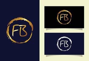 alfabet letter pictogram logo fb. grafisch alfabetsymbool voor bedrijfsidentiteit vector