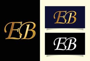 beginletter eb logo ontwerp vector. grafisch alfabetsymbool voor bedrijfsidentiteit vector