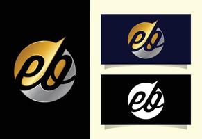 beginletter eb logo ontwerp vector. grafisch alfabetsymbool voor bedrijfsidentiteit vector