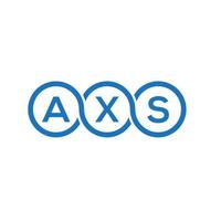 assen brief logo ontwerp op witte achtergrond. axs creatieve initialen brief logo concept. assen brief ontwerp. vector