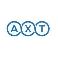 axt brief logo ontwerp op witte achtergrond. axt creatieve initialen brief logo concept. axt brief ontwerp. vector